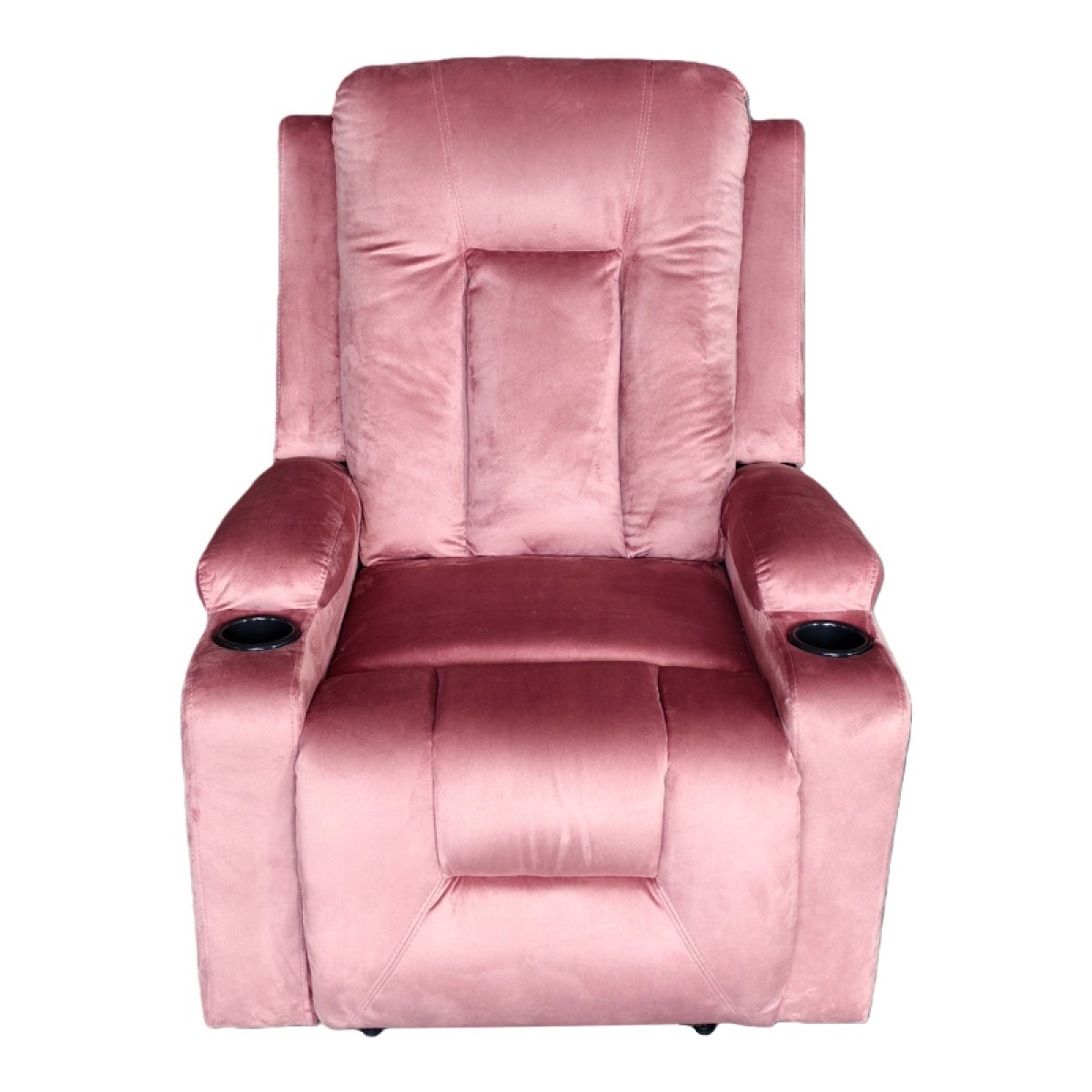 Πολυθρόνα relax Gessel pakoworld βελούδο σάπιο μήλο 80x90x98εκ