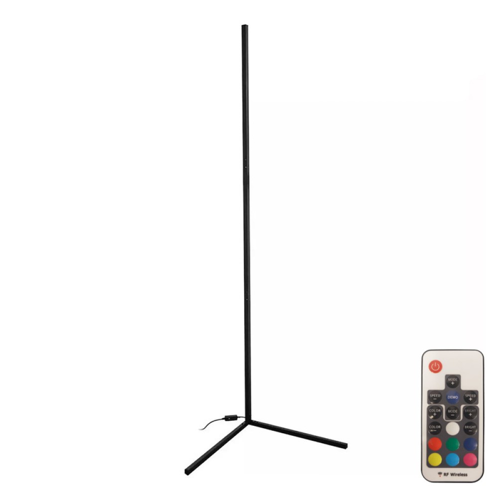 Φωτιστικό δαπέδου Nanek pakoworld led μέταλλο μαύρο 30x30x120εκ Φωτιστικό δαπέδου Nanek pakoworld led μέταλλο μαύρο 30x30x120εκ