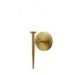 Φωτιστικό τοίχου-απλίκα Kerlibin pakoworld G9 μέταλλο χρυσο-λευκο 13x18x34εκ Φωτιστικό τοίχου-απλίκα Kerlibin pakoworld G9 μέταλλο χρυσο-λευκο 13x18x34εκ