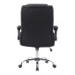 Καρέκλα γραφείου διευθυντη Kesla pakoworld PES μαύρo 65x65x113-121εκ