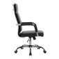 Καρέκλα γραφείου διευθυντη Mavel pakoworld PU μαύρo 55x62x100-110εκ