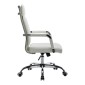 Καρέκλα γραφείου διευθυντη Mavel pakoworld PU λευκό 55x62x100-110εκ