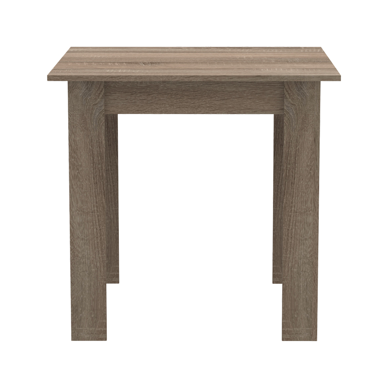 Τραπέζι Manka I pakoworld σε sonoma truffle απόχρωση 80x80x77εκ