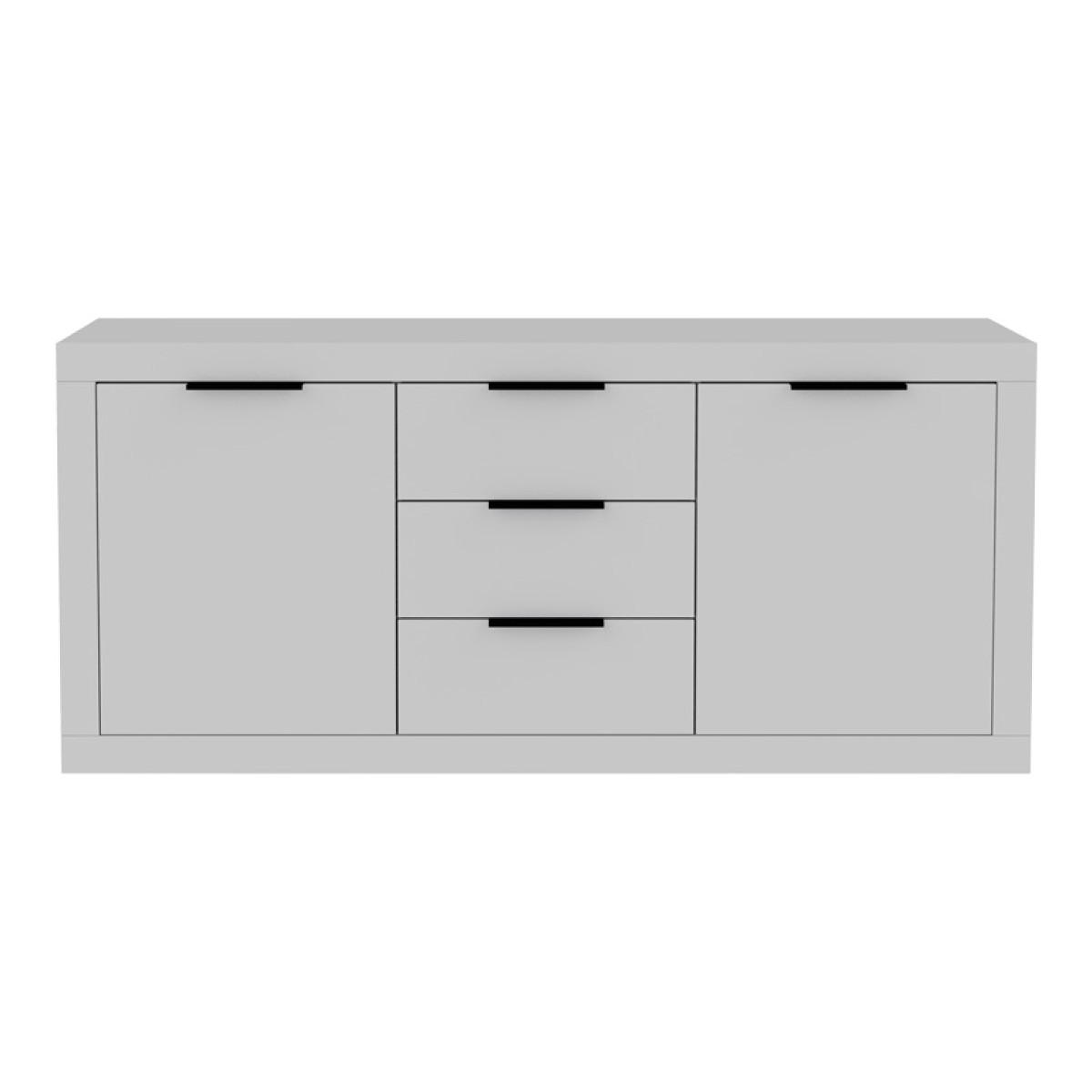 Μπουφές Doha pakoworld σε λευκή απόχρωση 180x45x80.5εκ