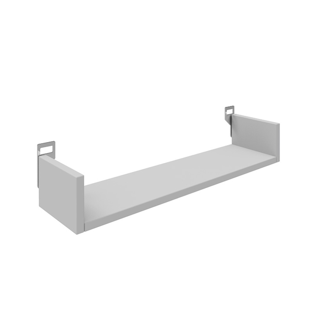 Ραφιέρα τοίχου Derva pakoworld σε λευκή απόχρωση 60x15x10cm
