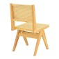 Καρέκλα Winslow pakoworld rubberwood-rattan σε φυσική απόχρωση 46x58x80εκ