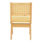 Καρέκλα Winslow pakoworld rubberwood-rattan σε φυσική απόχρωση 46x58x80εκ