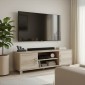 Έπιπλο τηλεόρασης Serank pakoworld σε sonoma απόχρωση 120x40x40εκ