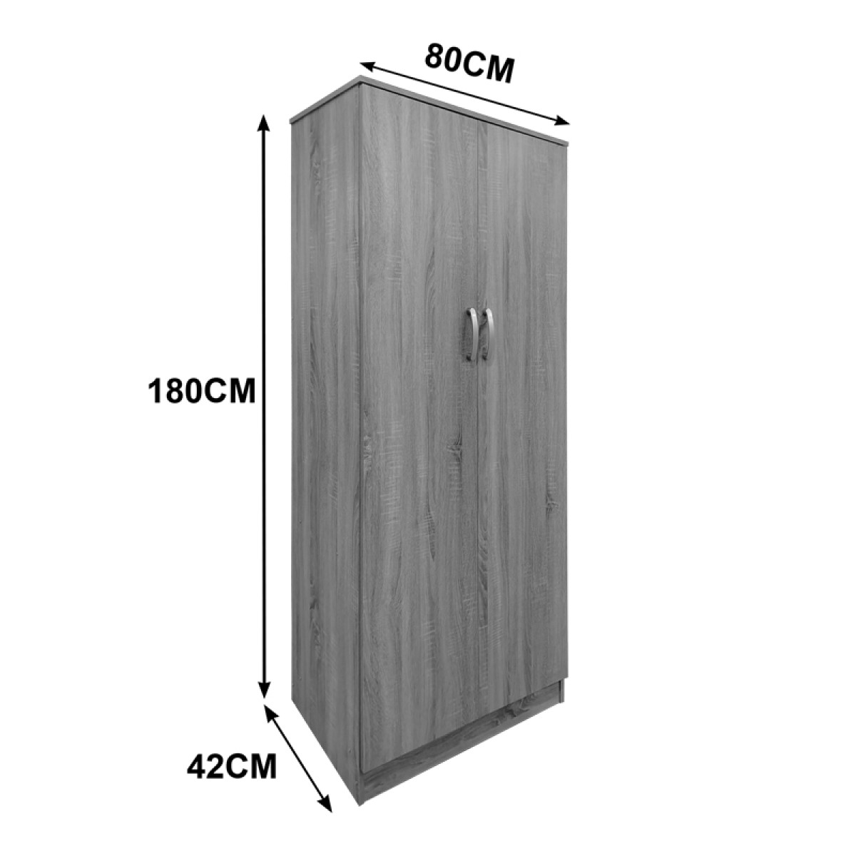 Ντουλάπα δίφυλλη Lego pakoworld σε wenge απόχρωση 80x42x180εκ