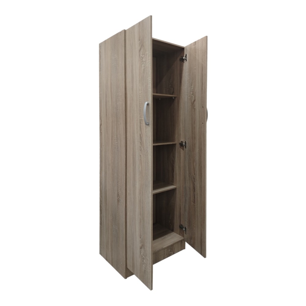 Ντουλάπα δίφυλλη Lego pakoworld σε sonoma απόχρωση 60x42x180εκ