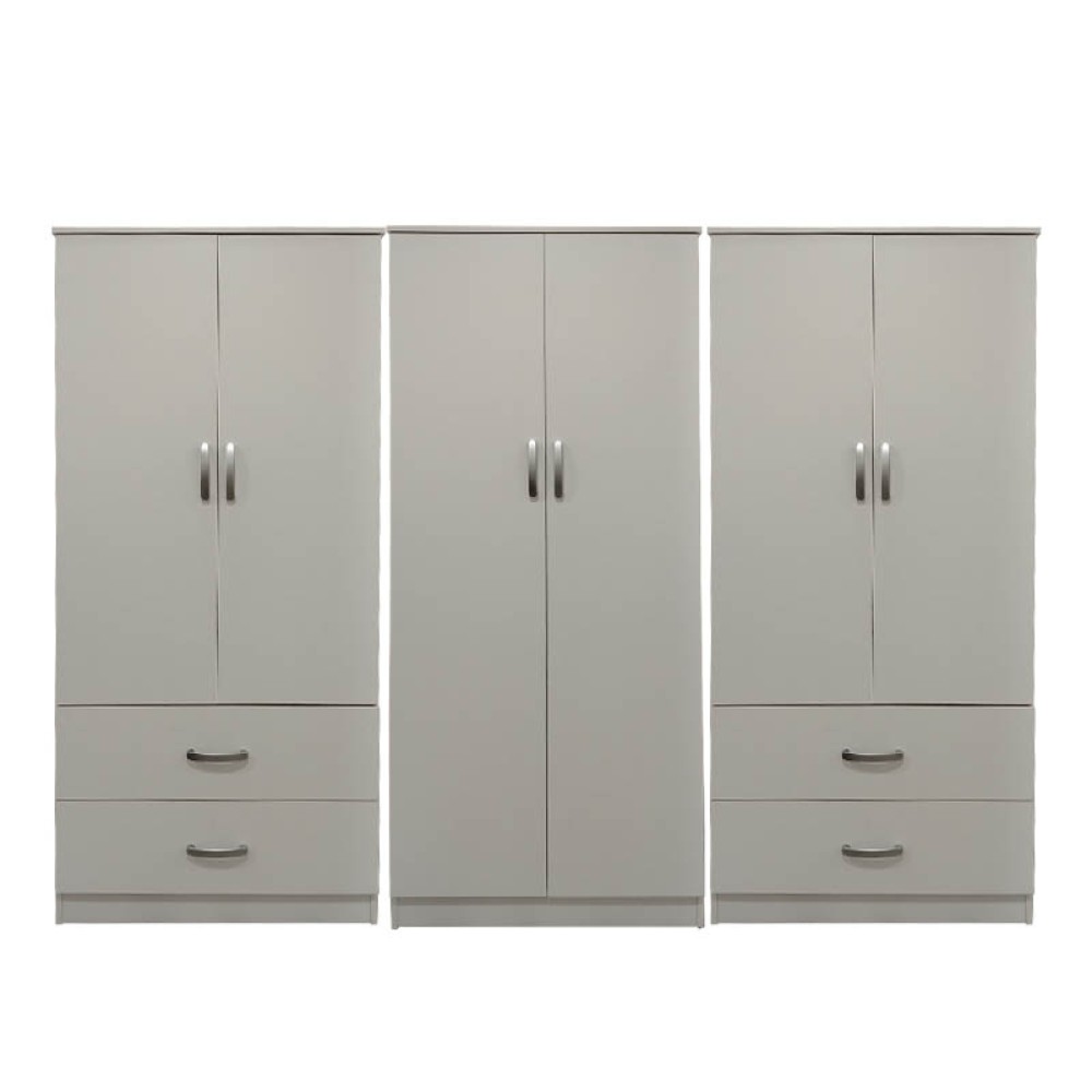 Ντουλάπα εξάφυλλη Lego pakoworld λευκή 240x42x180εκ