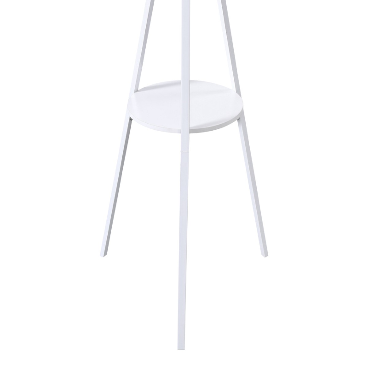 Καλόγερος Denner pakoworld μέταλλο σε λευκή απόχρωση 48.5x48.5x180εκ