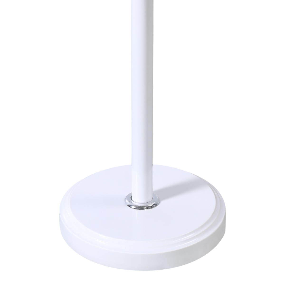 Καλόγερος Sinem pakoworld μέταλλο σε λευκή-φυσική απόχρωση Φ30x175εκ