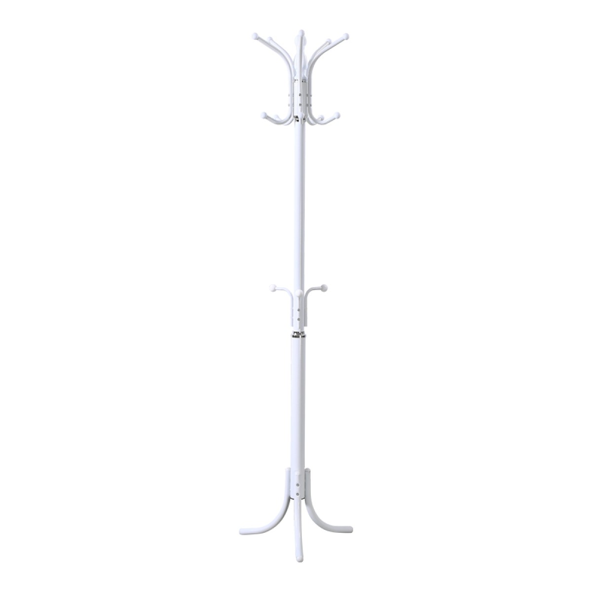 Καλόγερος Mendora pakoworld μέταλλο σε λευκή απόχρωση 40x40x180εκ