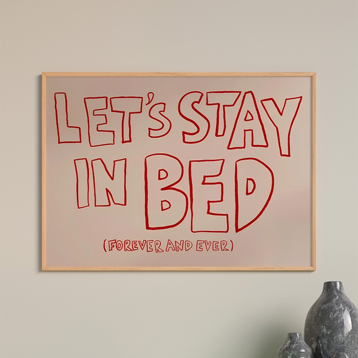 Πίνακας Slepery pakoworld με ψηφιακή εκτύπωση και πλαίσιο 70x2x50εκ