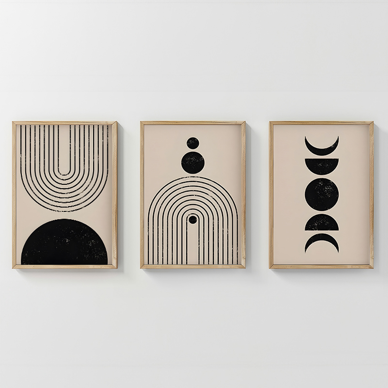 Πίνακας Aregon pakoworld τρίπτυχος με ψηφιακή εκτύπωση και πλαίσιο 33x1.5x48εκ