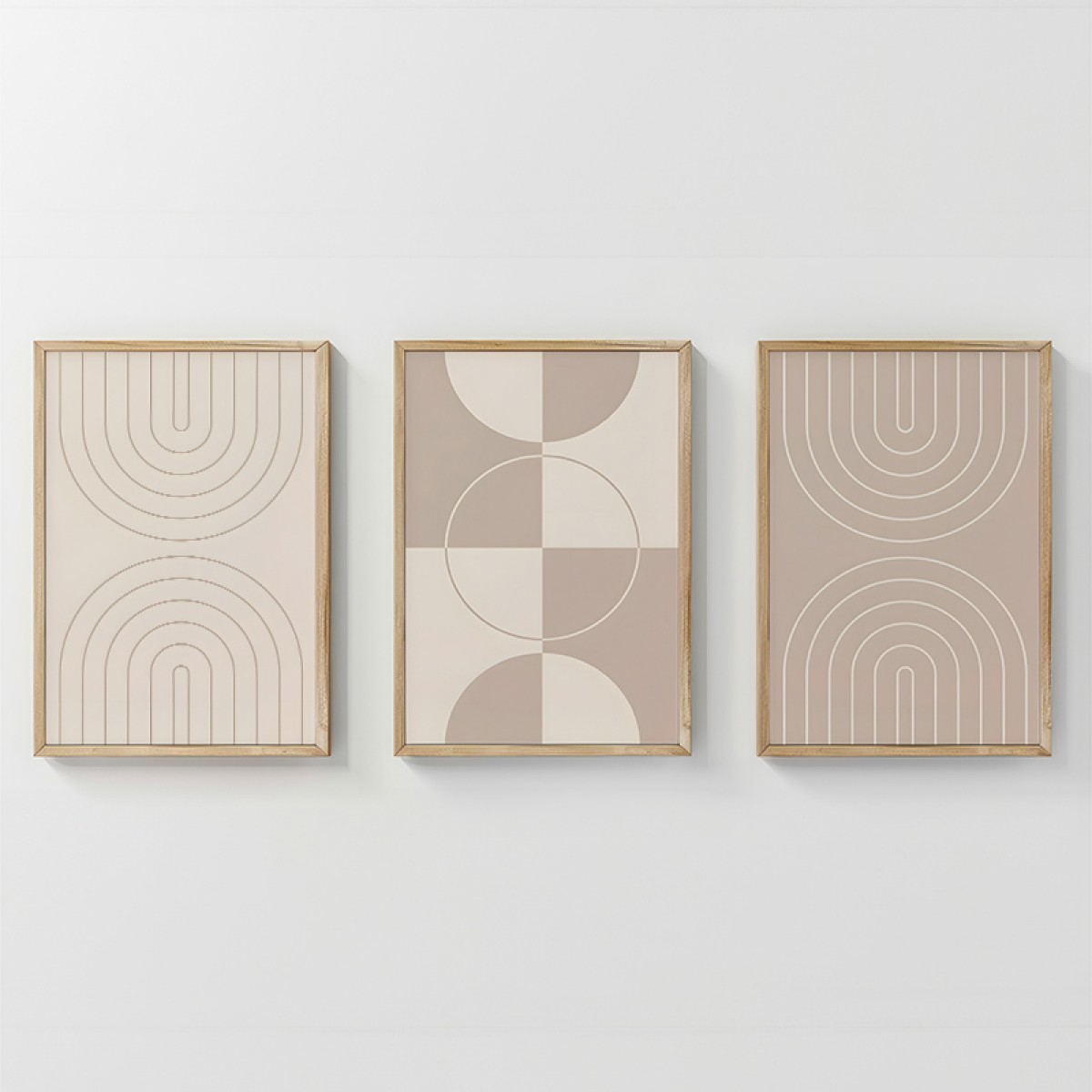 Πίνακας Zenzia pakoworld τρίπτυχος με ψηφιακή εκτύπωση και πλαίσιο 33x1.5x48εκ