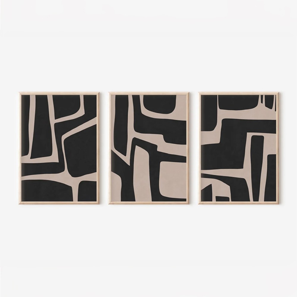 Πίνακας Jelenta pakoworld τρίπτυχος με ψηφιακή εκτύπωση και πλαίσιο 33x1.5x48εκ