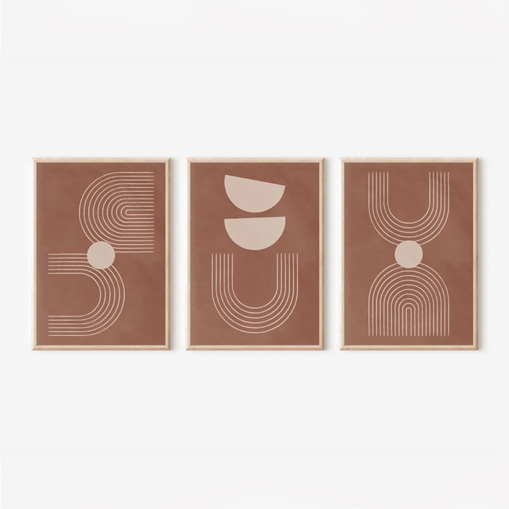 Πίνακας Banba pakoworld τρίπτυχος με ψηφιακή εκτύπωση και πλαίσιο 33x1.5x48εκ