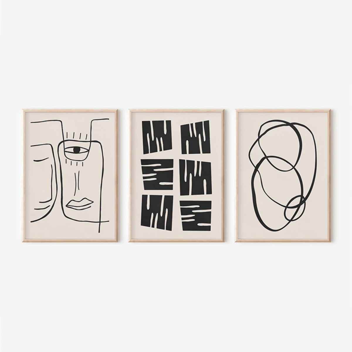 Πίνακας Lumora pakoworld τρίπτυχος με ψηφιακή εκτύπωση και πλαίσιο 33x1.5x48εκ