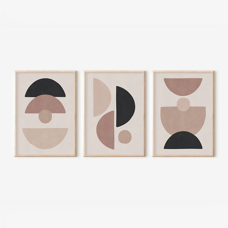 Πίνακας Veyra pakoworld τρίπτυχος με ψηφιακή εκτύπωση και πλαίσιο 33x1.5x48εκ