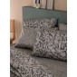 Σετ Σεντόνια Υπέρδιπλα Flannel Beauty 240x265 FB0242 Με Λάστιχο