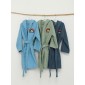 Μπουρνούζι με Κουκούλα Kids Bath SUPER DUDE GREEN 10-12