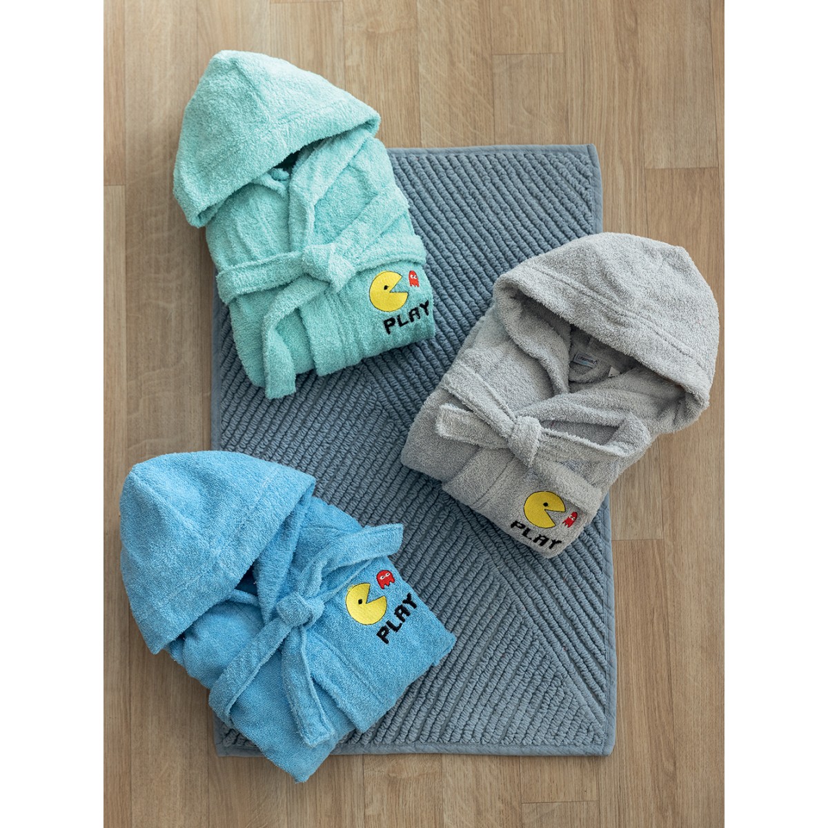 Μπουρνούζι με Κουκούλα Kids Bath PAC GREY 12-14