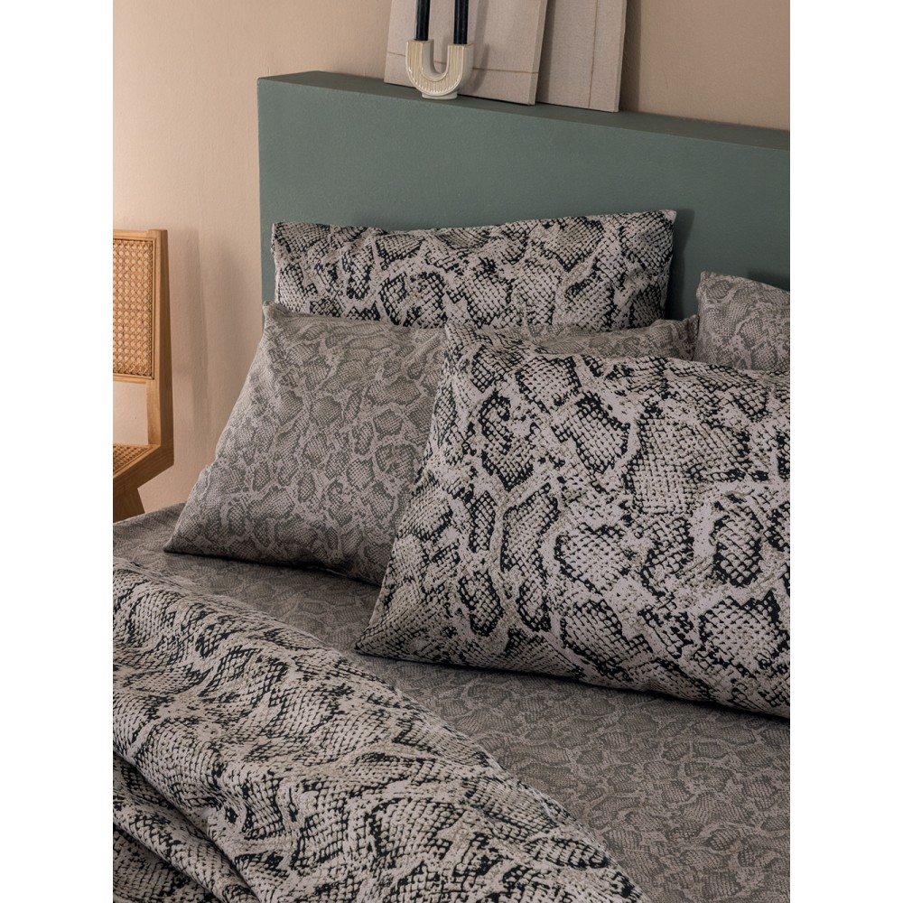 Σετ Μονά Σεντόνια Flannel Beauty 170x265 FB0242 Με Λάστιχο