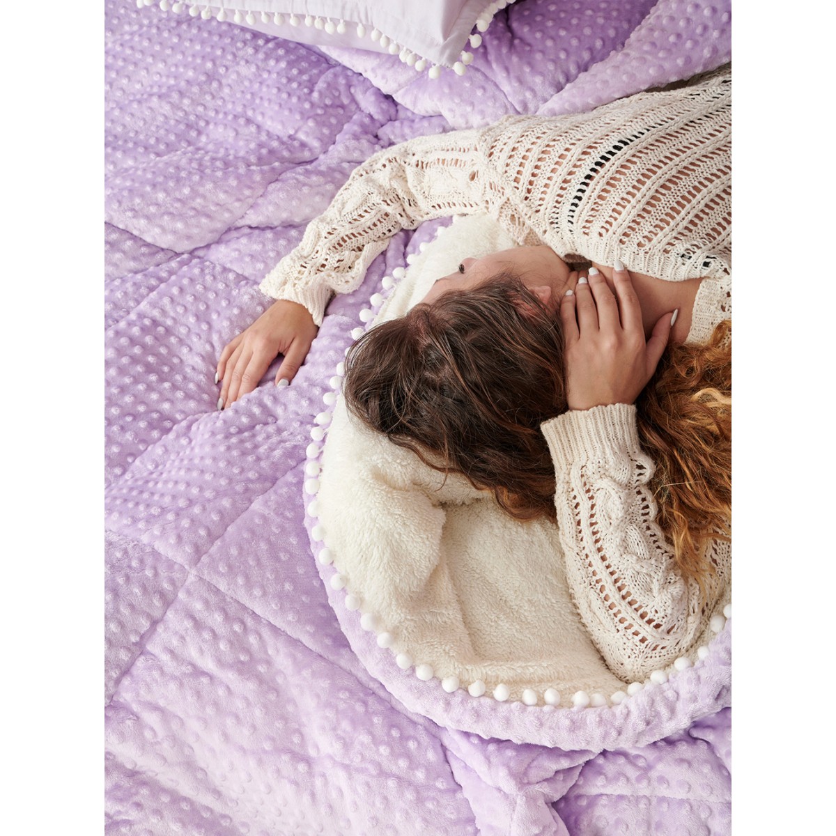 Διακοσμητική Μαξιλαροθήκη 50x50 DESIRE LILAC