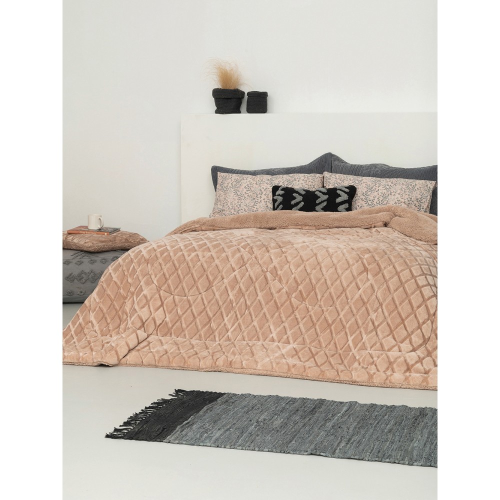 Διακοσμητικη Μαξιλαροθηκη Nadine 50x50 NADINE/2 TAN