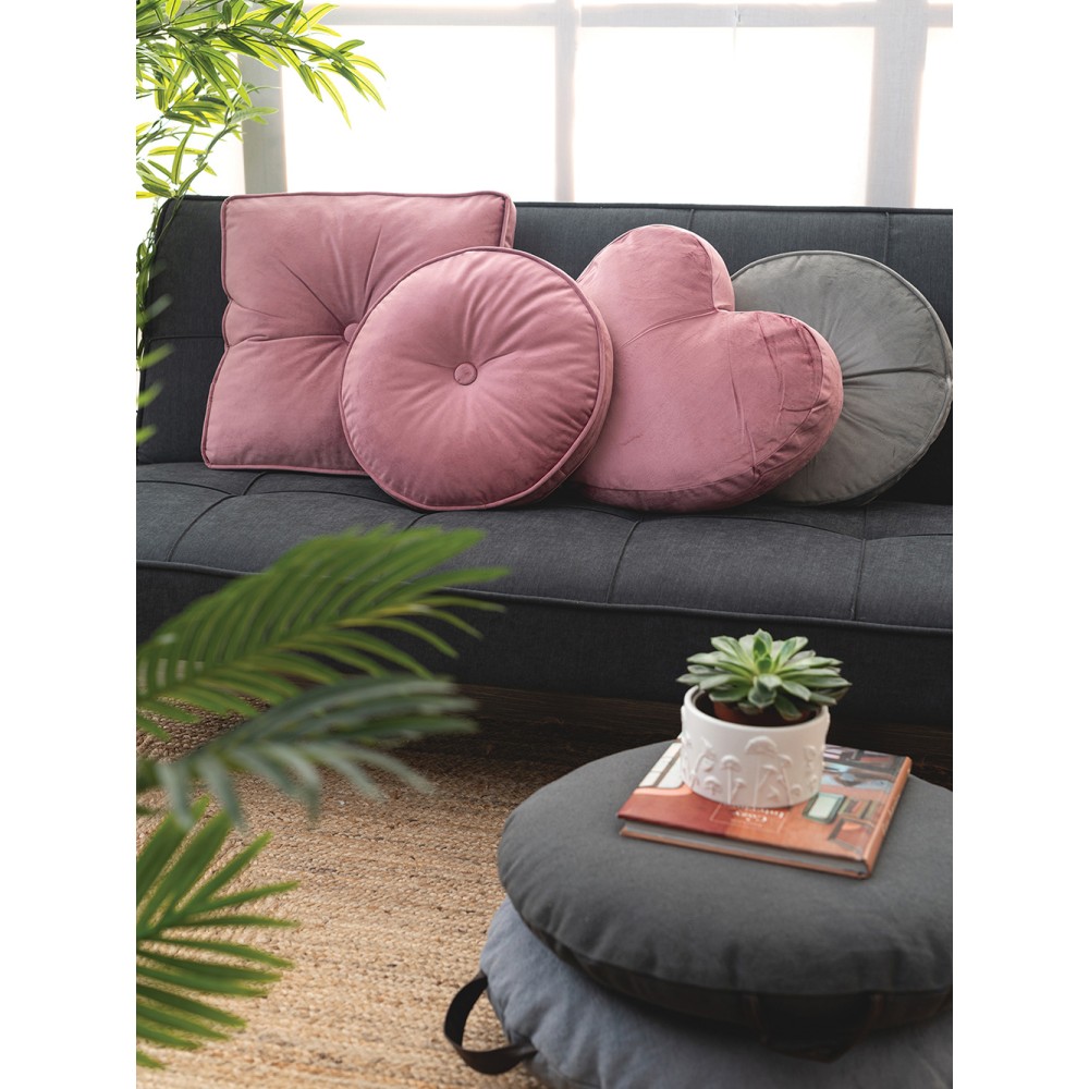 Διακοσμητικο Μαξιλαρι Velvet Feel Ø40cm VF803 BORDEAUX