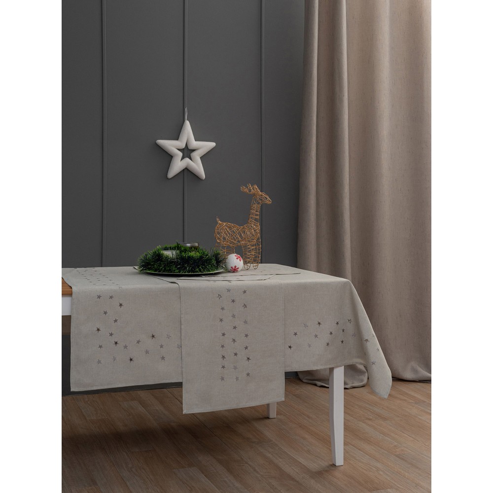 Τραπεζομαντηλο Christmas Collection 140x140 CD02 GREY