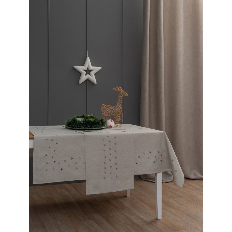 Τραπεζομαντηλο Christmas Collection 140x140 CD02 GREY