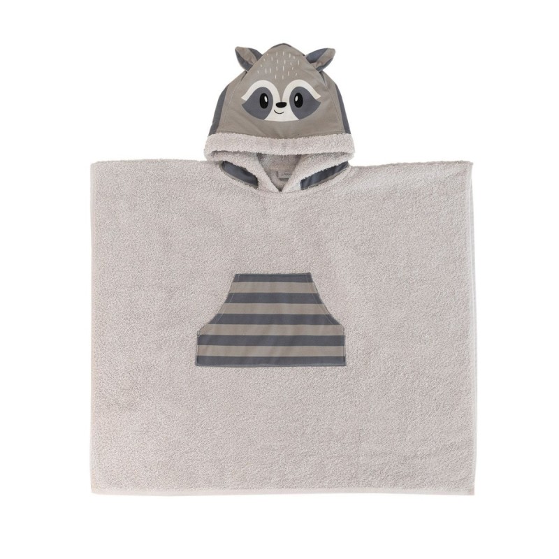Poncho Kids Bath RACOON