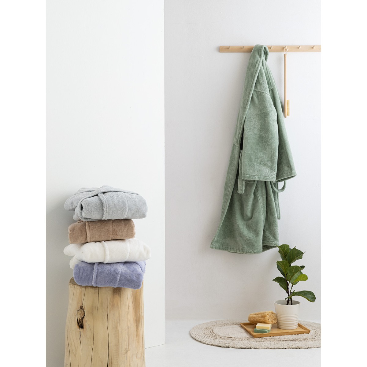 Μπουρνουζι-Ρόμπα Bath Collection SIMOUR BEIGE