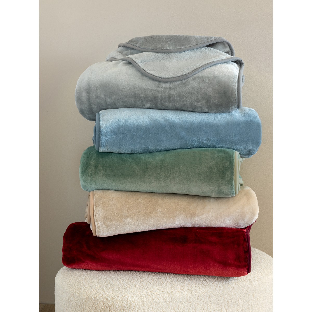 Κουβέρτα Βελουτέ 240x260 DREAM VELOUR/4 SANDY