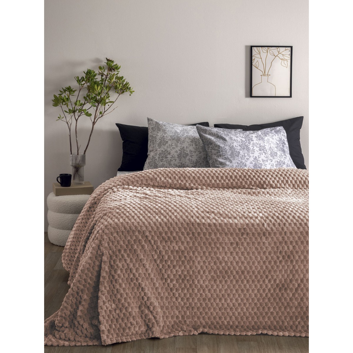 Κουβέρτα Fleece 160x220 ASTER BEIGE