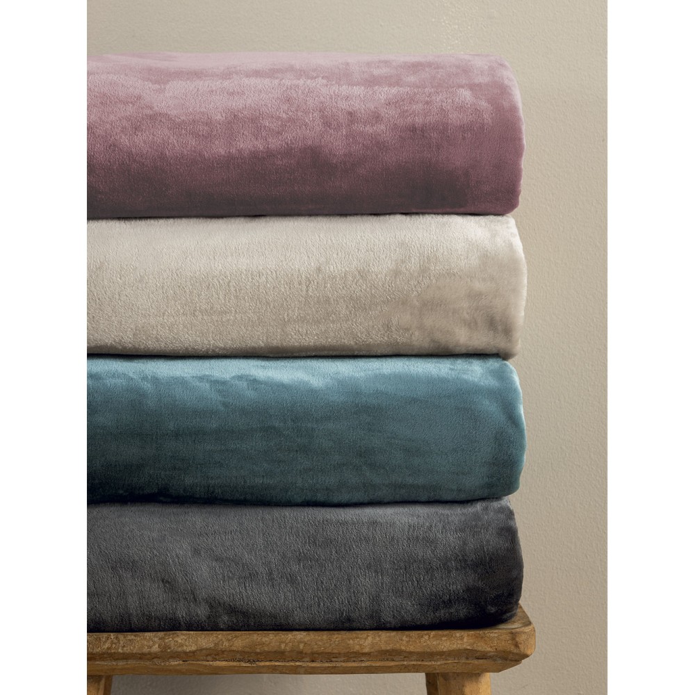 Κουβέρτα Fleece 160x220 LUCY COAL