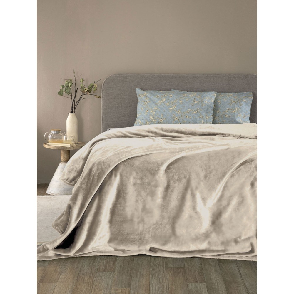 Κουβέρτα Fleece 160x220 LUCY COAL
