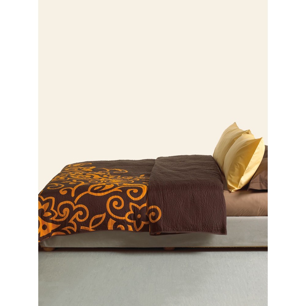 Κουβέρτα Cotton Rich 160x260 SILVESTRE ORANGE/BROWN