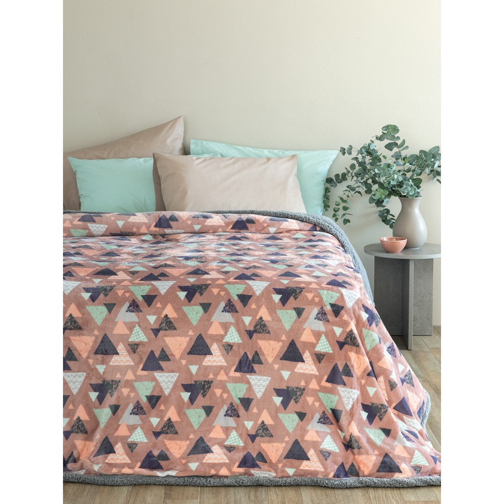 Κουβερτοπαπλωμα Μονό 160x220 BLAKE PINK