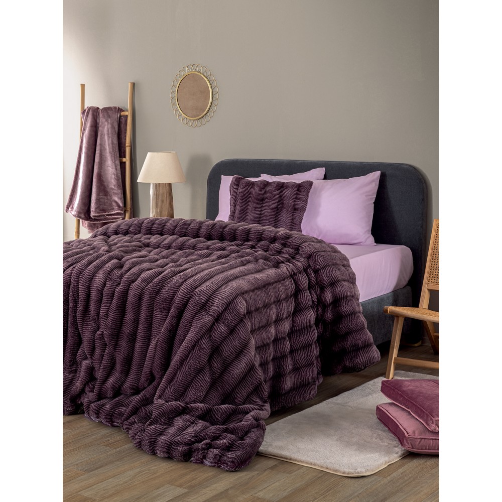 Κουβερτοπάπλωμα Υπέρδιπλο 220x240 JUNO TAUPE