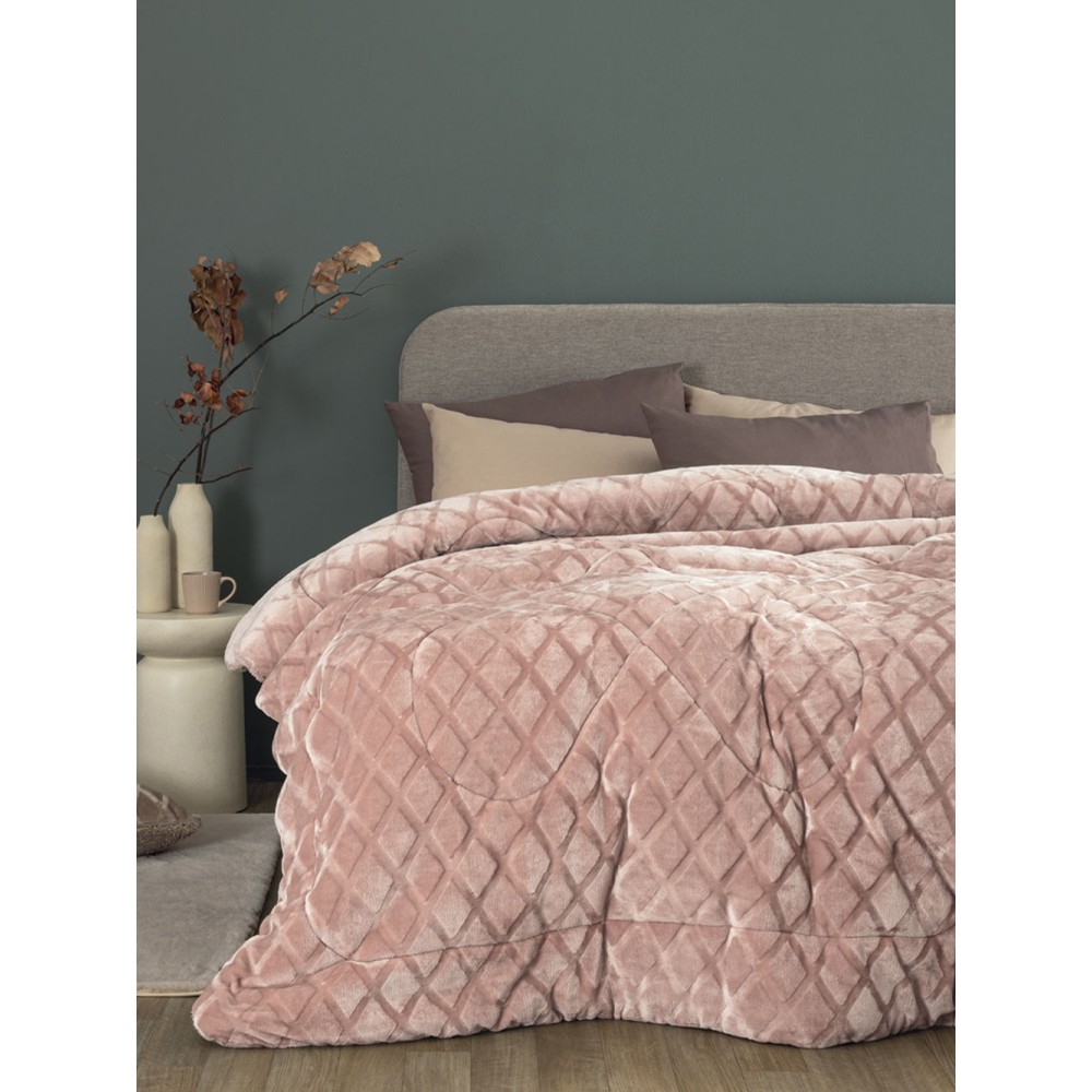 Κουβερτοπάπλωμα Υπέρδιπλο 220x240 NADINE/5 PINK