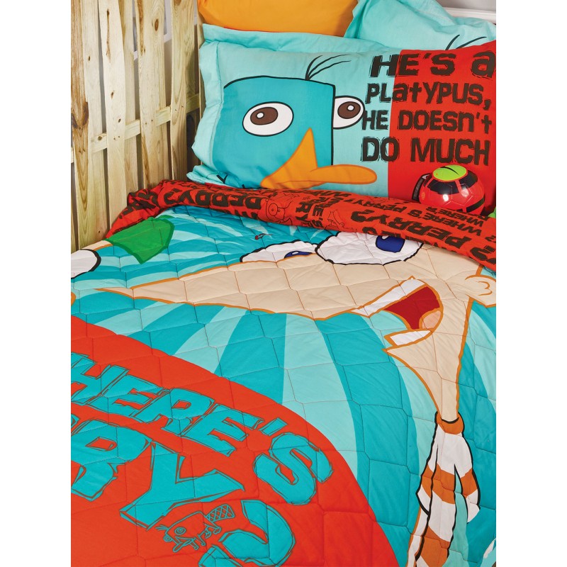 Σετ Παπλωματοθήκη Μονή Disney 170x250 PHINEAS & FERB