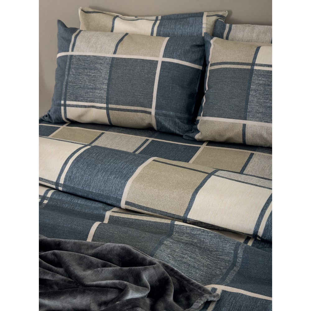 Σετ Παπλωματοθήκη Υπέρδιπλη Flannel Beauty 240x250 FB0236
