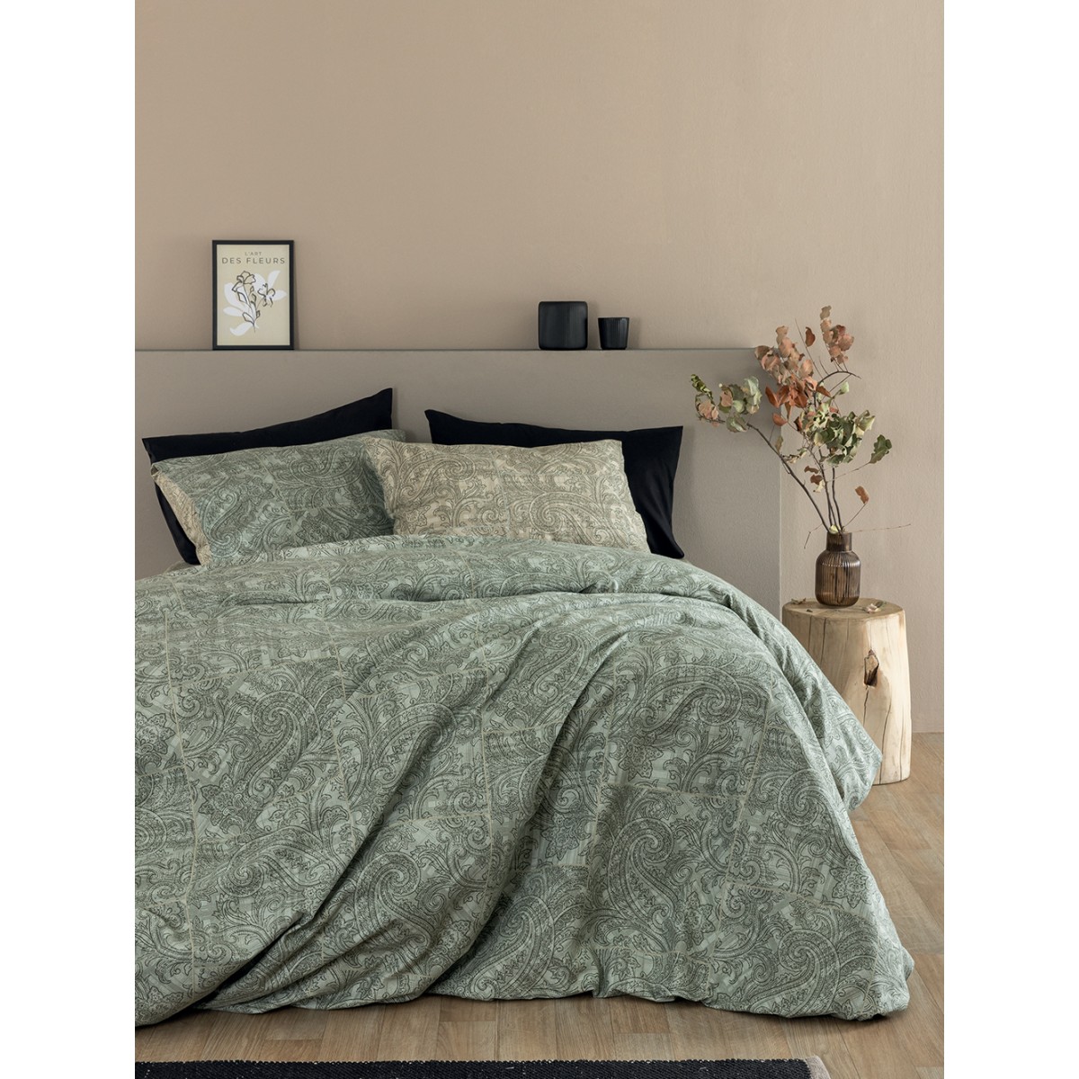 Σετ Παπλωματοθήκη Υπέρδιπλη Flannel Beauty 240x250 FB0241