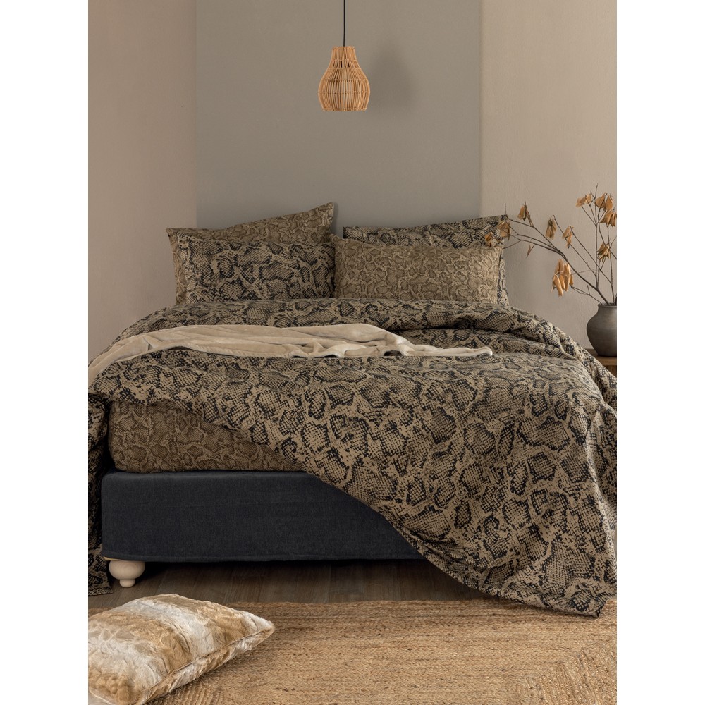 Σετ Παπλωματοθήκη Μονή Flannel Beauty 170x250 FB0243