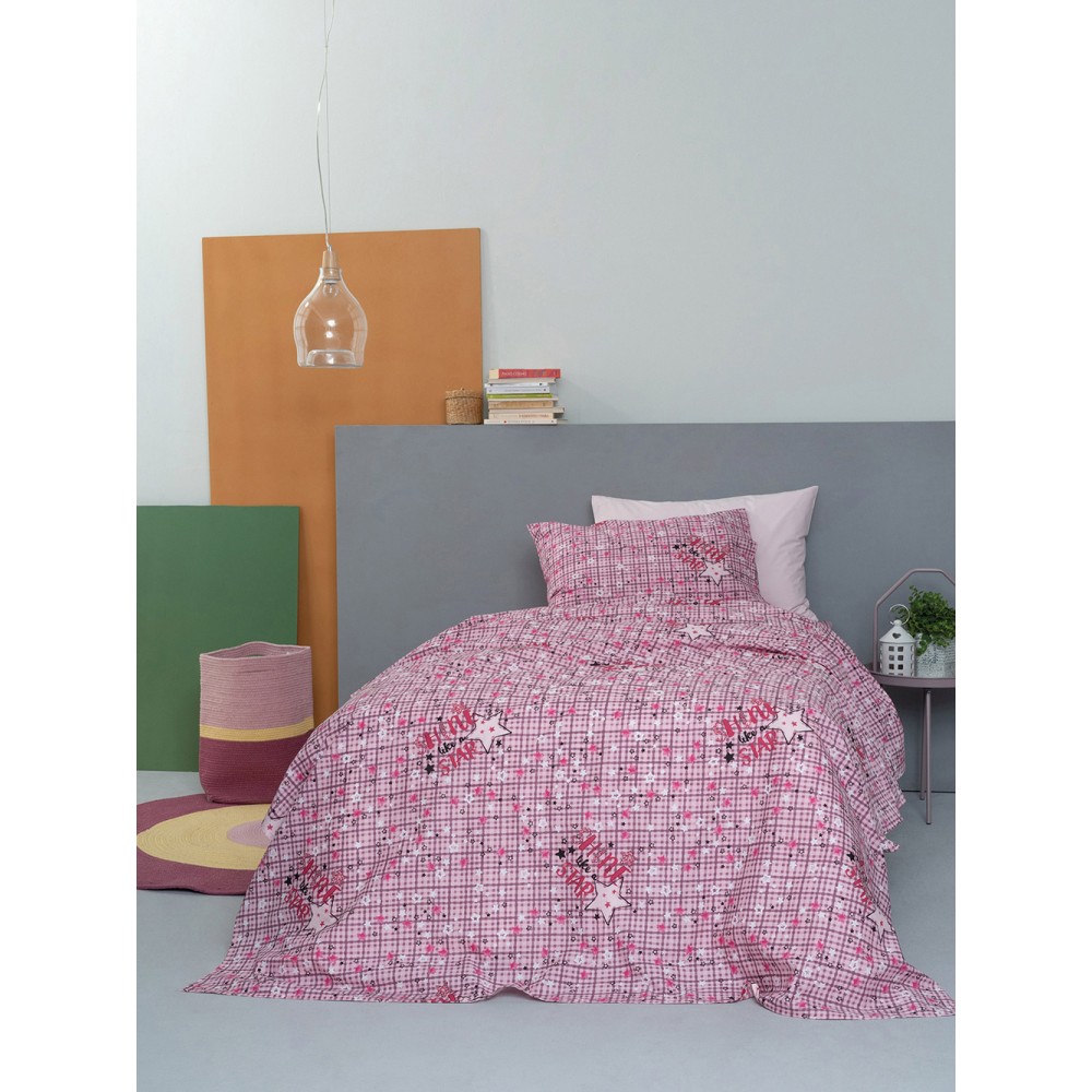 Κουρτινα Με Τρεσα Luminous 170x260 CLUSTER PINK