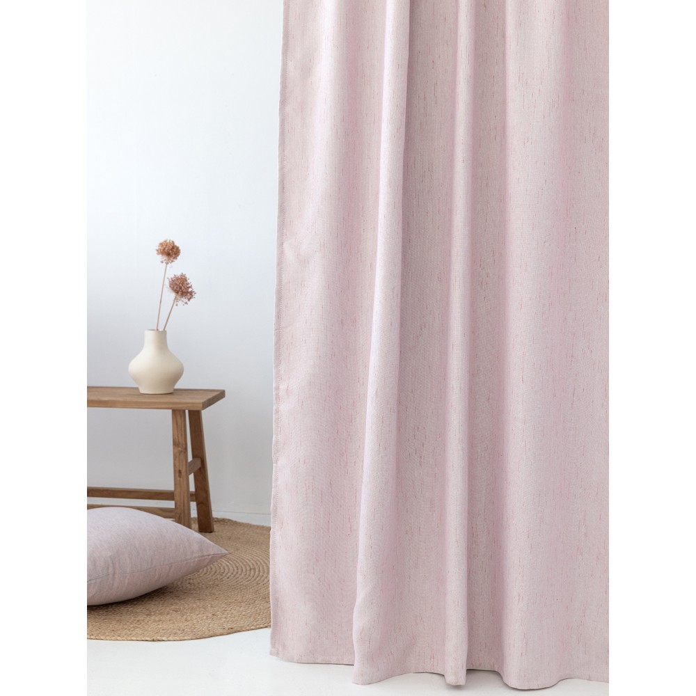 Κουρτίνα Με Τρουκς 140x260 LORIA PINK